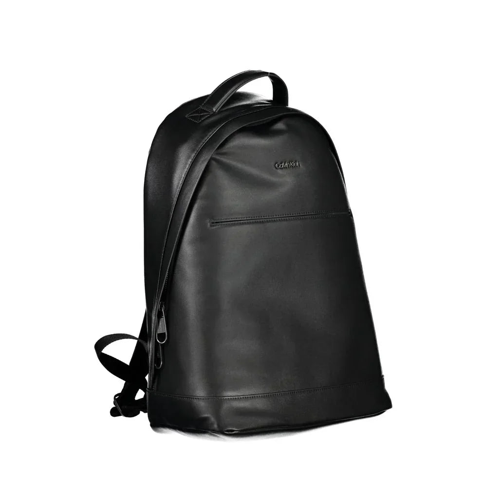 Calvin Klein rugzak in zwart gerecycled polyester met laptopvak en logo - MARANOS