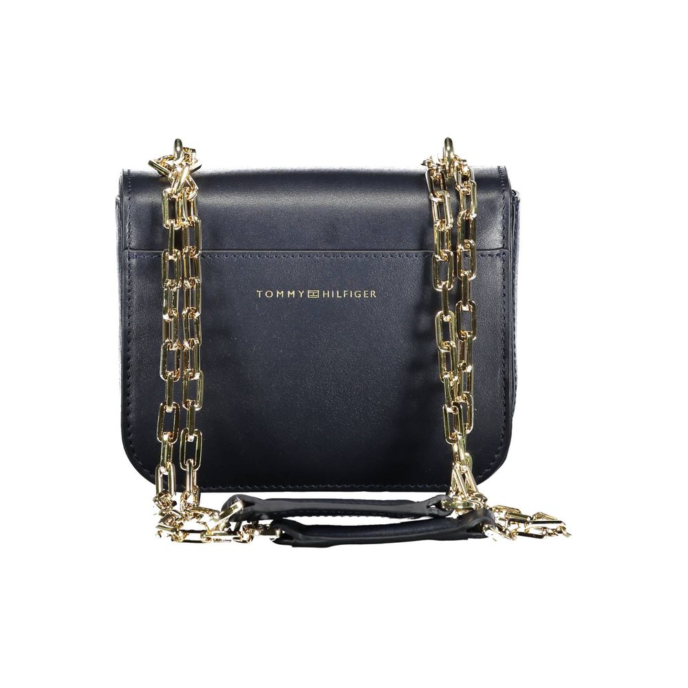 Tommy Hilfiger Blue Leather Handbag Tommy Hilfiger