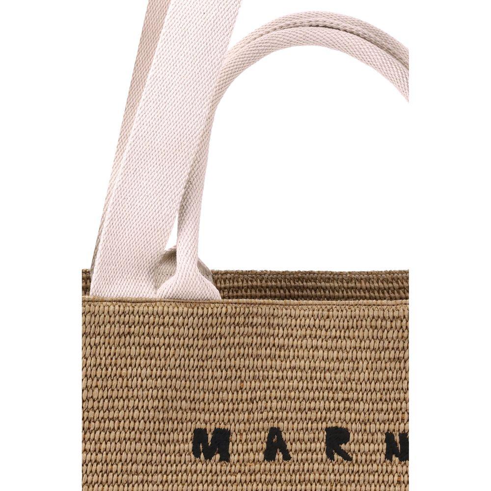 Marni tote bag met raffia-effect - MARANOS