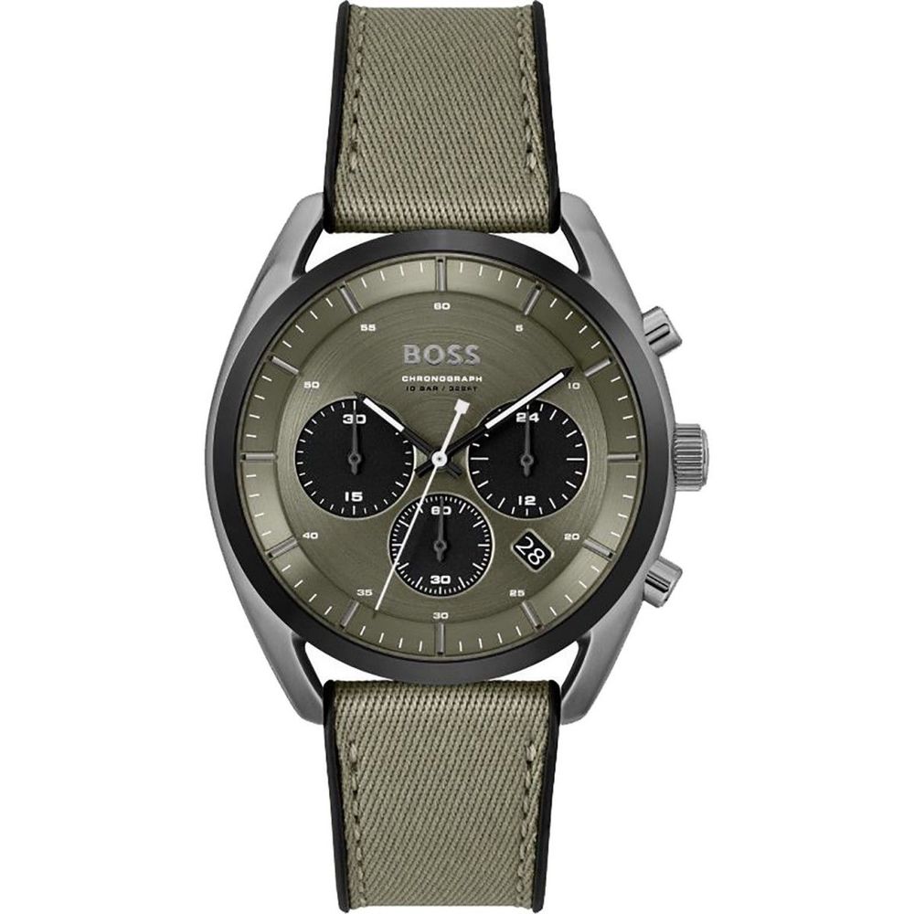 Hugo Boss Green Fabric Watch Hugo Boss