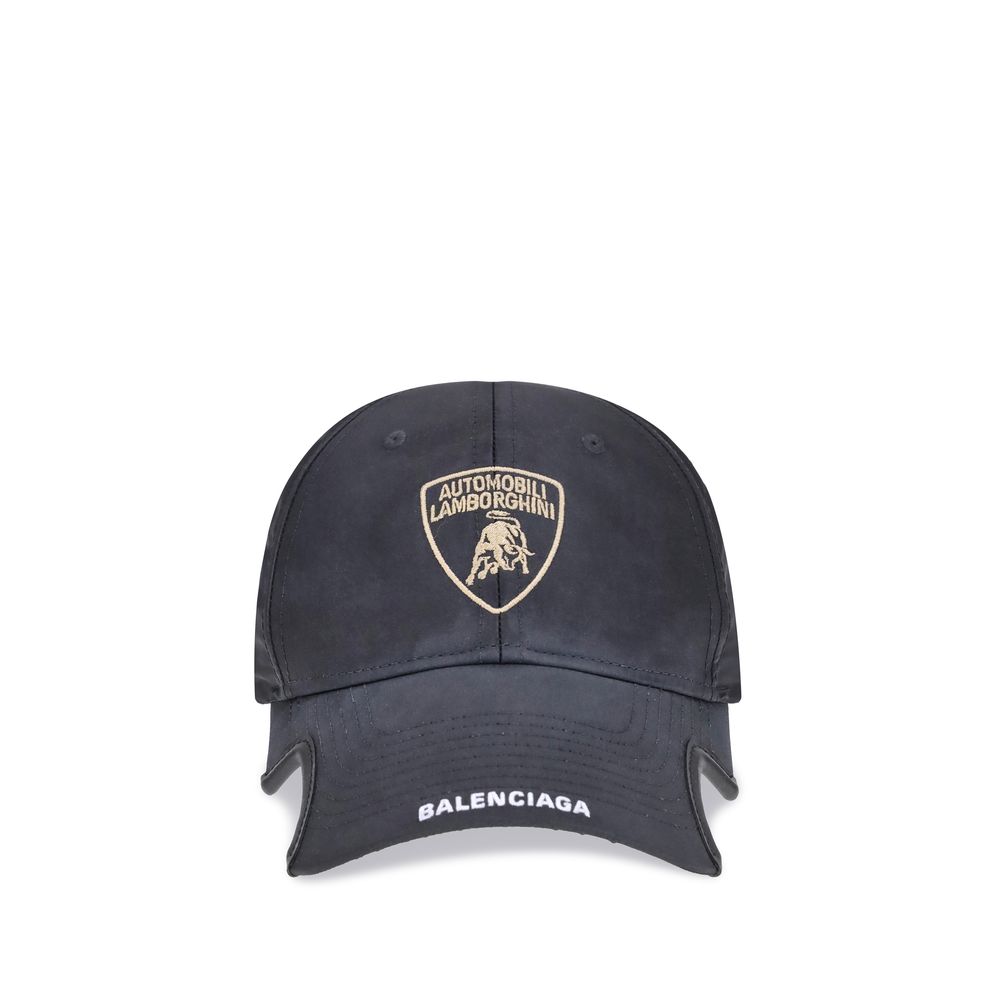 Lamborghini x Balenciaga schoudertas in zwart katoen met emblem Balenciaga