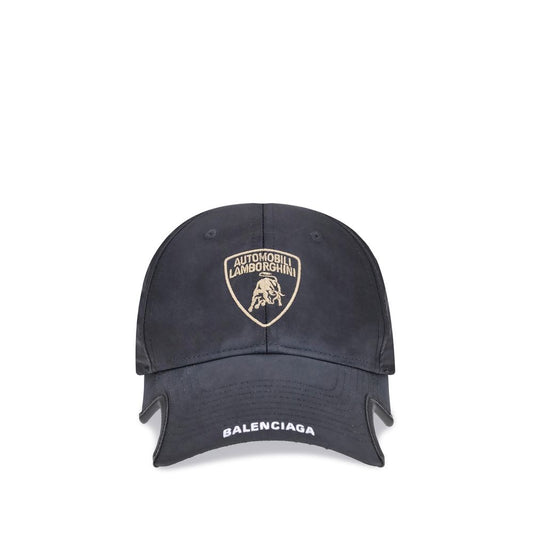 Lamborghini x Balenciaga schoudertas in zwart katoen met emblem Balenciaga