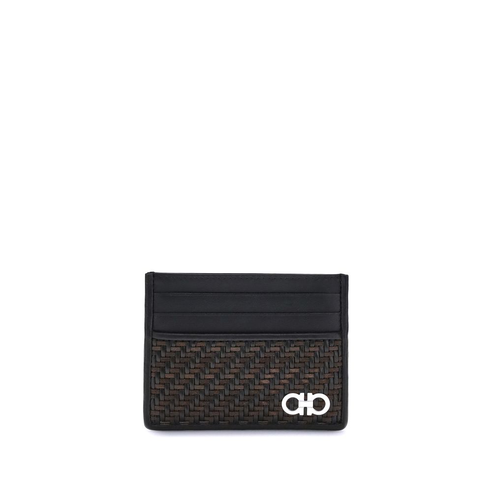 Ferragamo Woven Gancini Card Holder Ferragamo