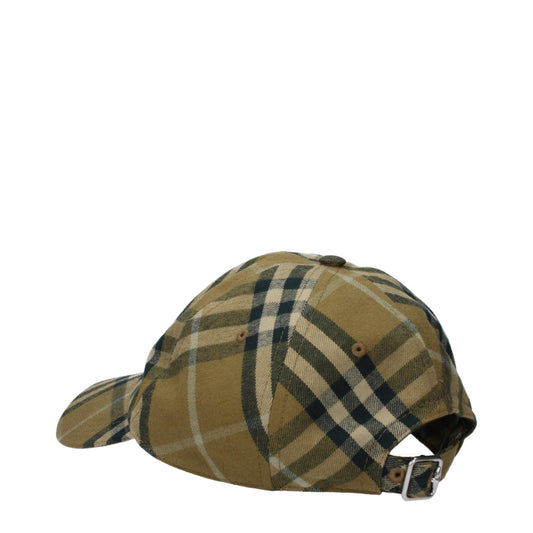 Burberry pet in groen met geruit patroon Burberry