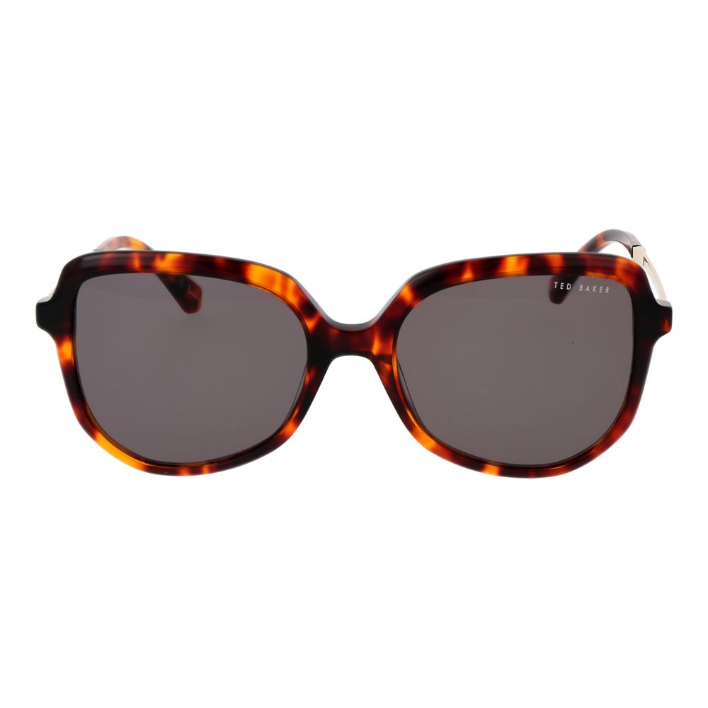 Ted Baker dames zonnebril in bruin acetaat Ted Baker