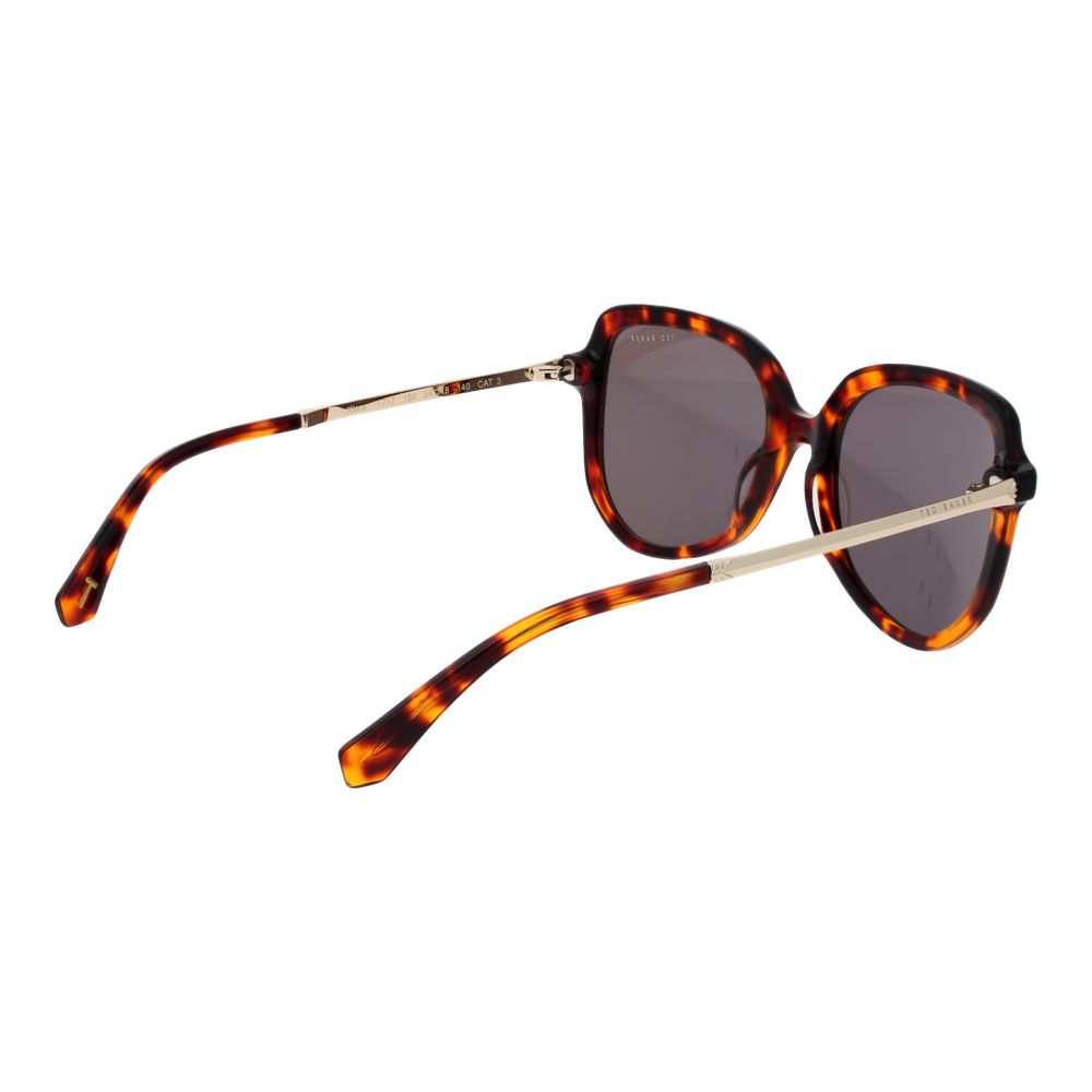 Ted Baker dames zonnebril in bruin acetaat Ted Baker