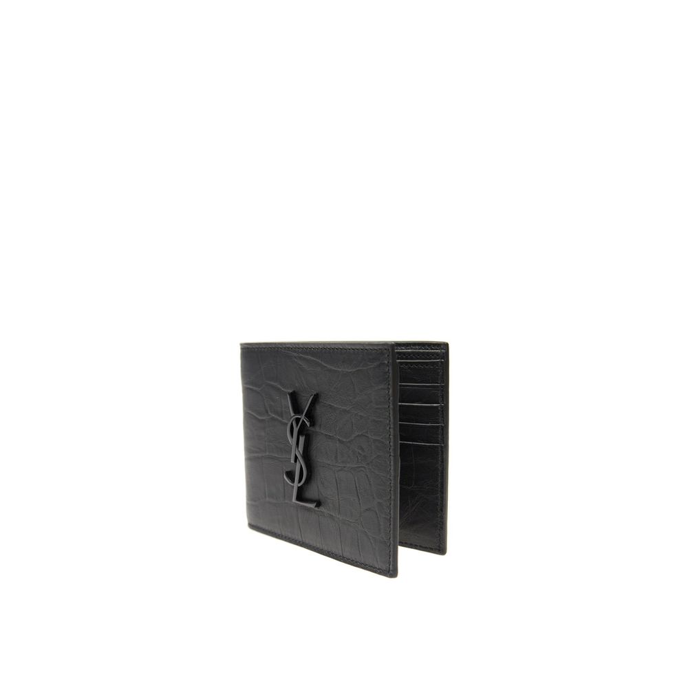 Saint Laurent Cassandre Leather Wallet Saint Laurent