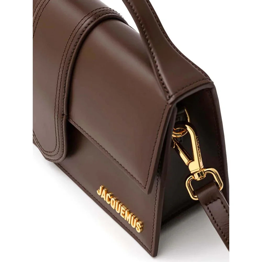 Jacquemus handtas in bruin leer met afneembare schouderriem - MARANOS