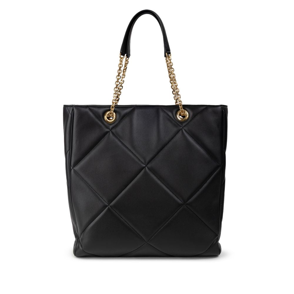 Dolce & Gabbana Black Leather Tote Bag Dolce & Gabbana