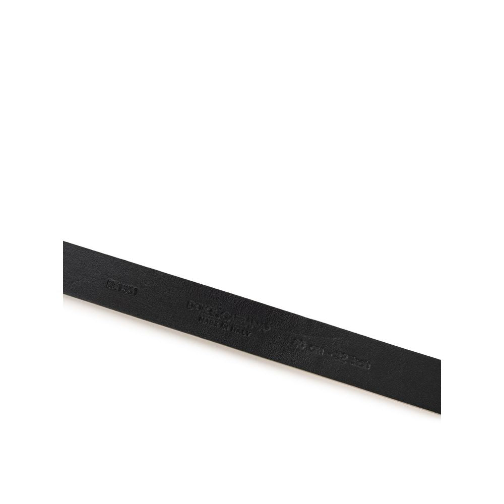 Dolce & Gabbana Gold Leather Belt Dolce & Gabbana