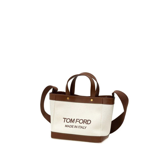 Tom Ford beige katoenen tote bag - MARANOS