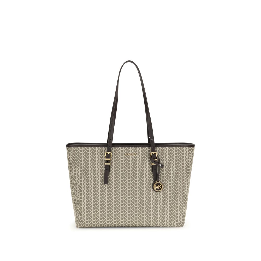 Michael Kors Quinn large jacquard logo Tote Bag Michael Kors