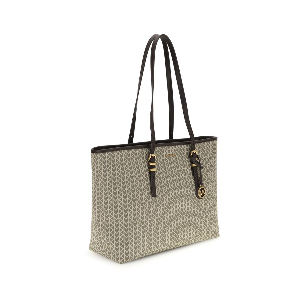 Michael Kors Quinn large jacquard logo Tote Bag Michael Kors