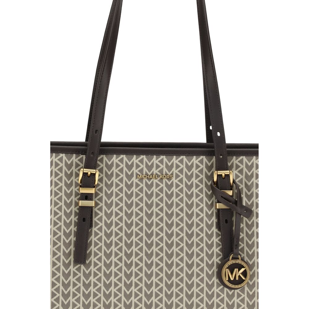 Michael Kors Quinn large jacquard logo Tote Bag Michael Kors