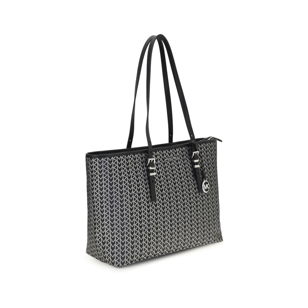 Michael Kors Quinn large jacquard logo Tote Bag Michael Kors