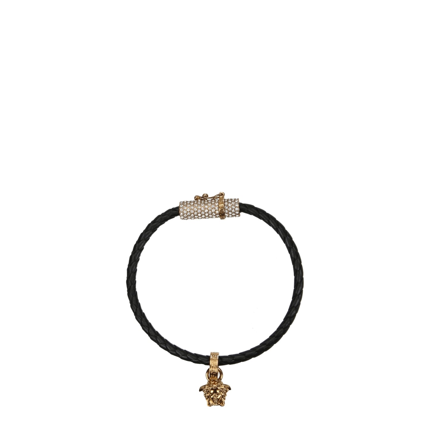 Versace Black Leather Bracelets Versace