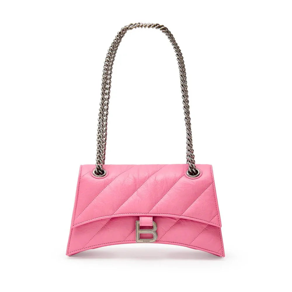 Balenciaga Crush roze leren schoudertas - MARANOS