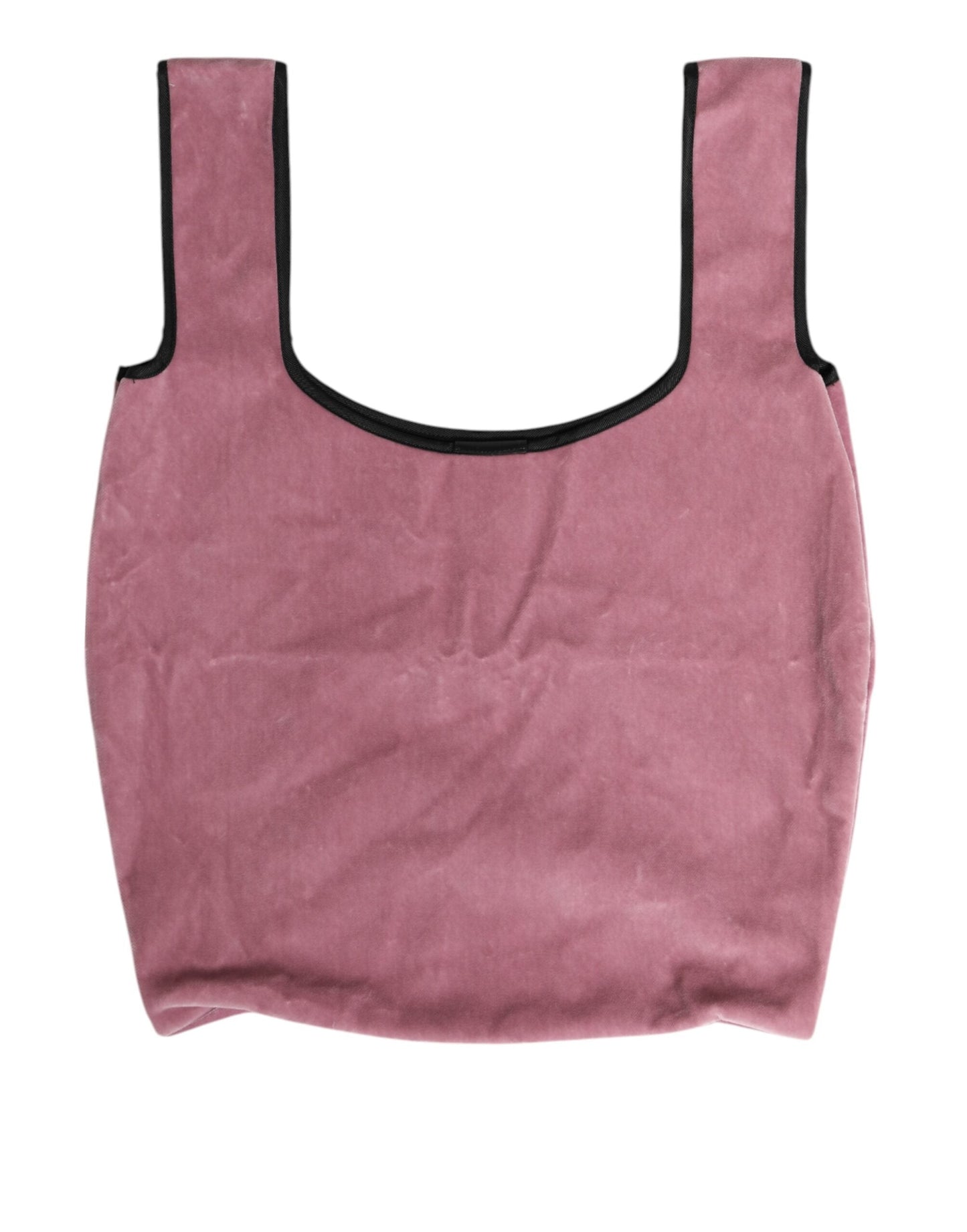 Dolce & Gabbana Pink Cotton Velvet DG MILANO Shoulder Shopping Borse Bag Dolce & Gabbana