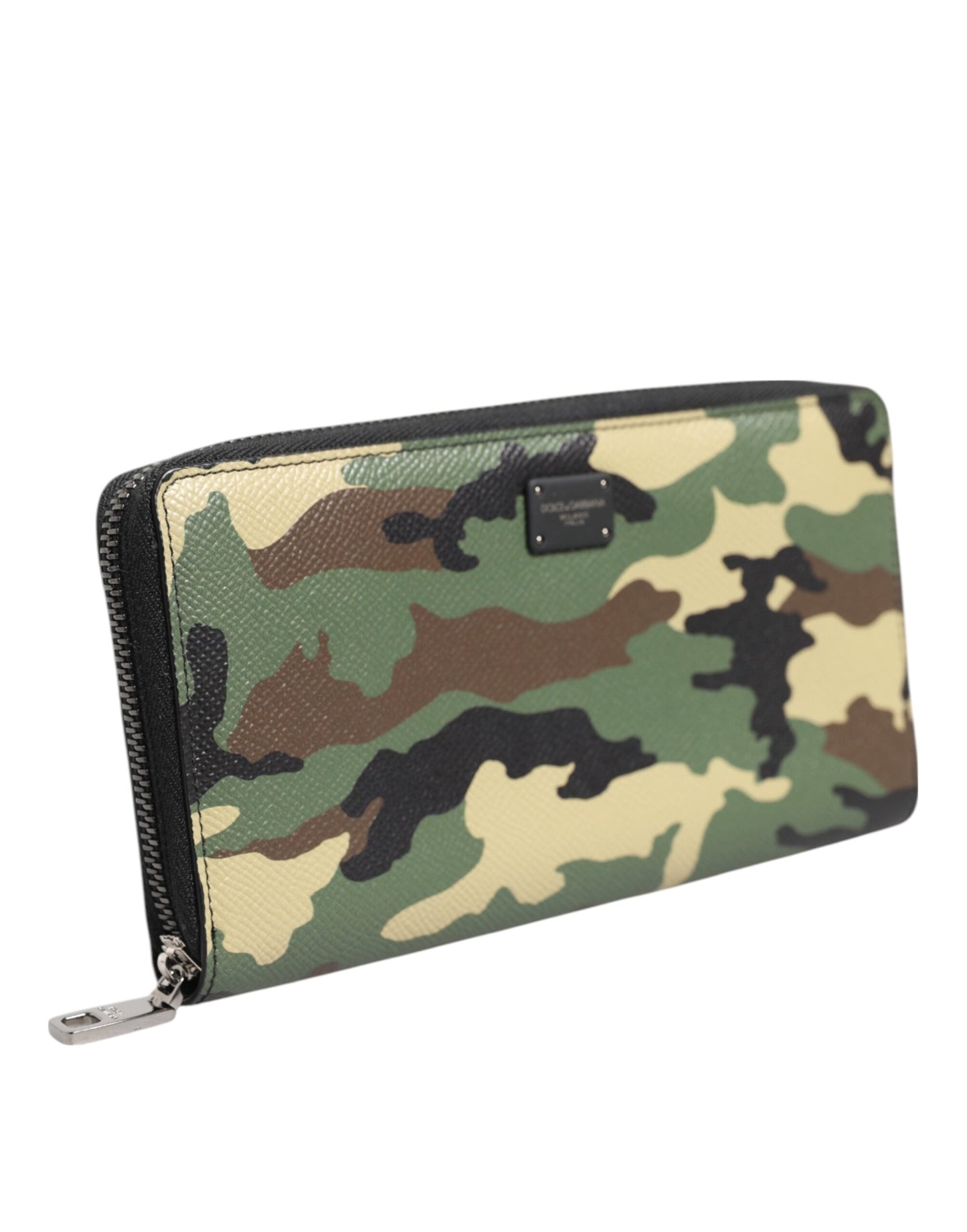 Dolce & Gabbana Multicolor Camouflage Logo Zip Around Continental Wallet Dolce & Gabbana