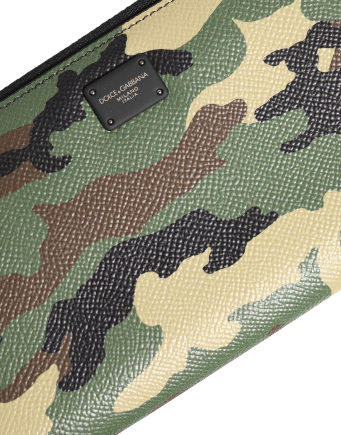 Dolce & Gabbana Multicolor Camouflage Logo Zip Around Continental Wallet Dolce & Gabbana