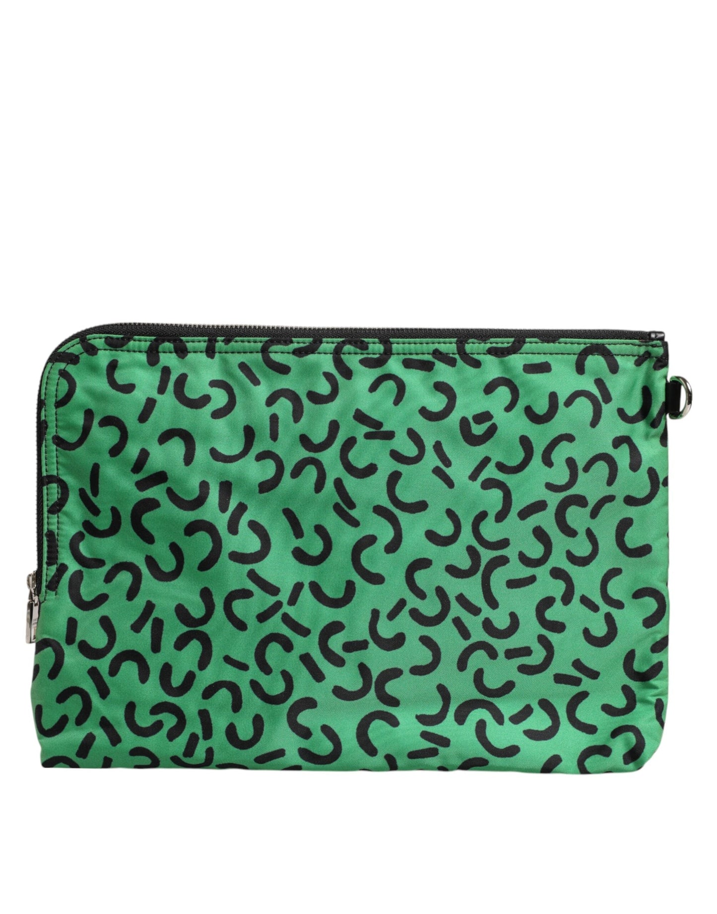 Dolce & Gabbana Multicolor Printed Nylon Logo Plaque Men Clutch Pouch Bag Dolce & Gabbana