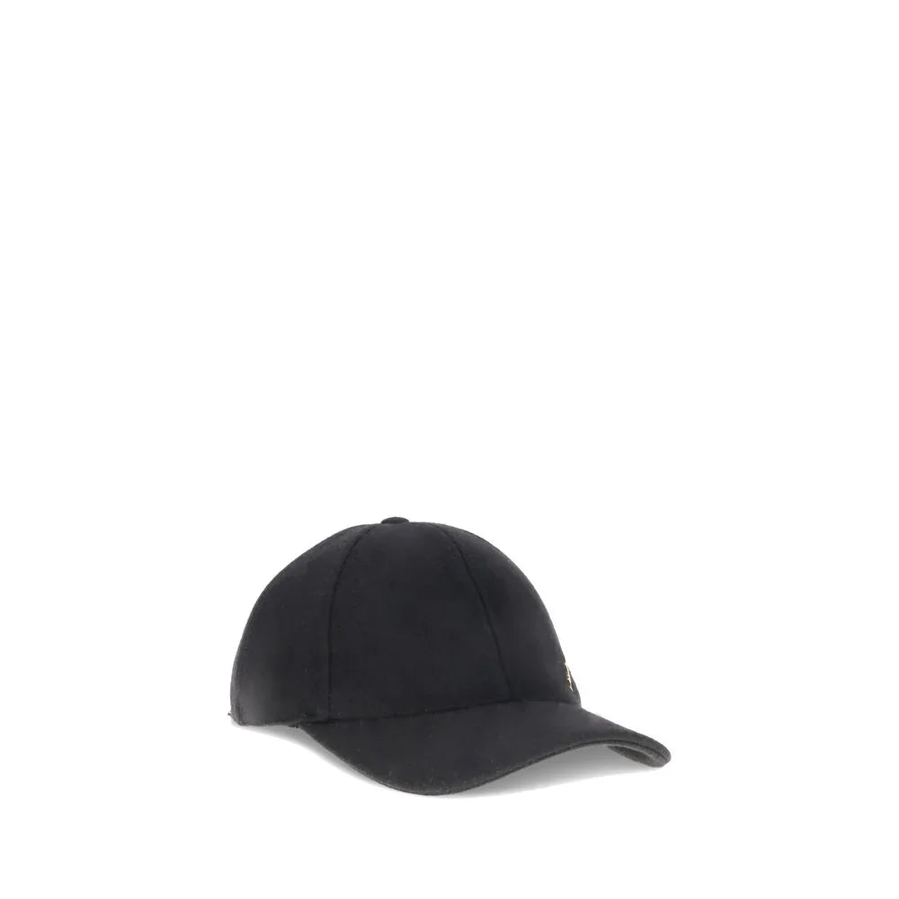 Saint Laurent baseballpet in wol met YSL-plaque - MARANOS