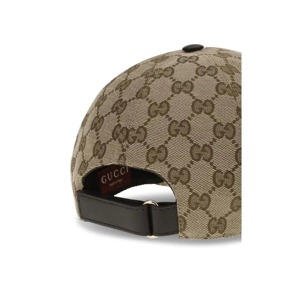 Gucci baseballpet met GG Supreme jacquard en webbing details. Luxe, verstelbaar en stijlvol afgewerkt voor een moderne sportieve look. - MARANOS