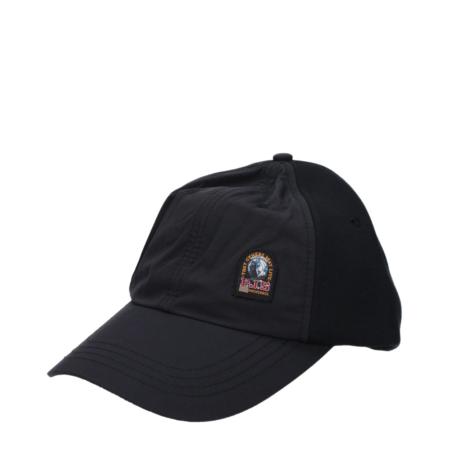 Parajumpers baseballpet in zwart katoen met front- en backlogo Parajumpers