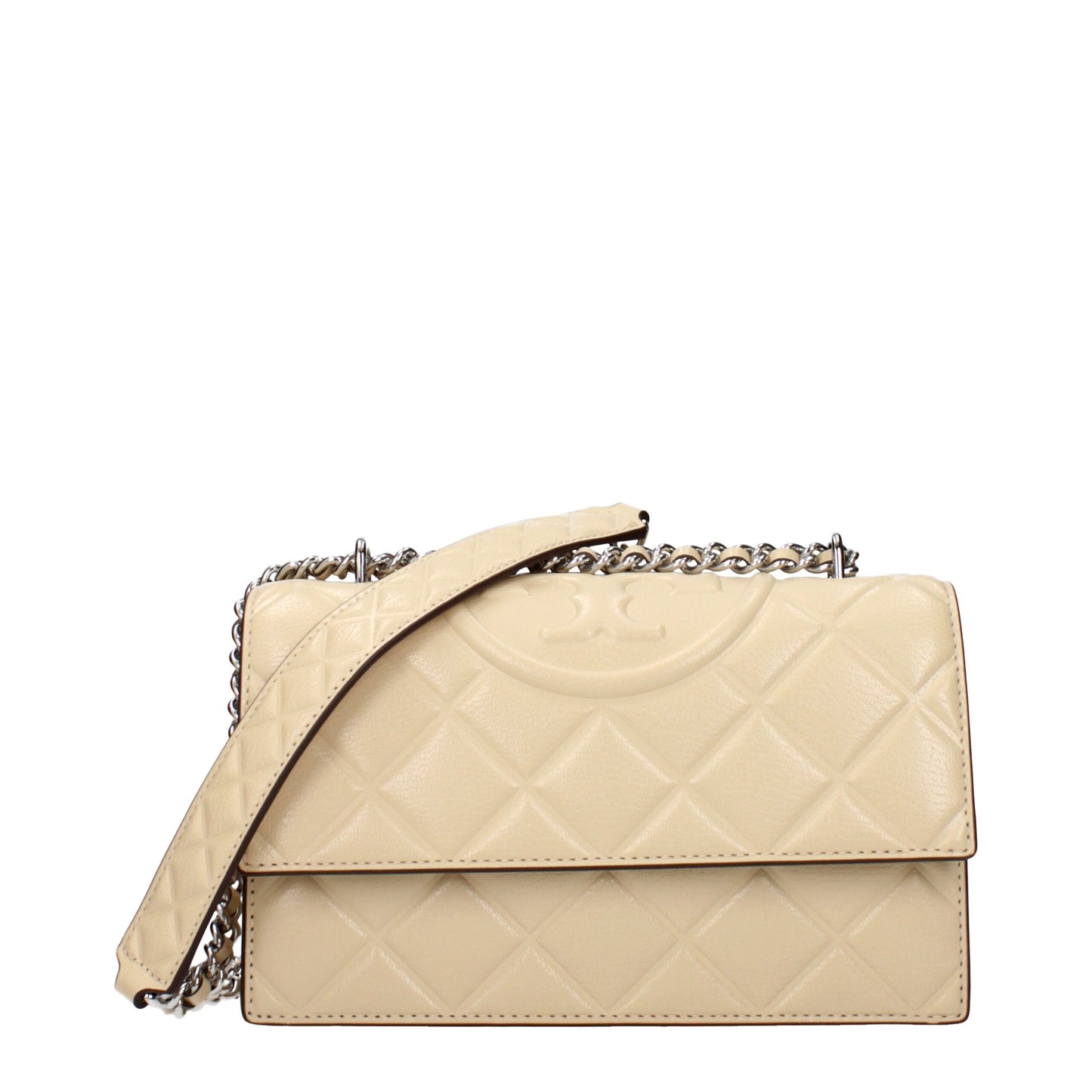Tory Burch beige leren crossbodytas Tory Burch