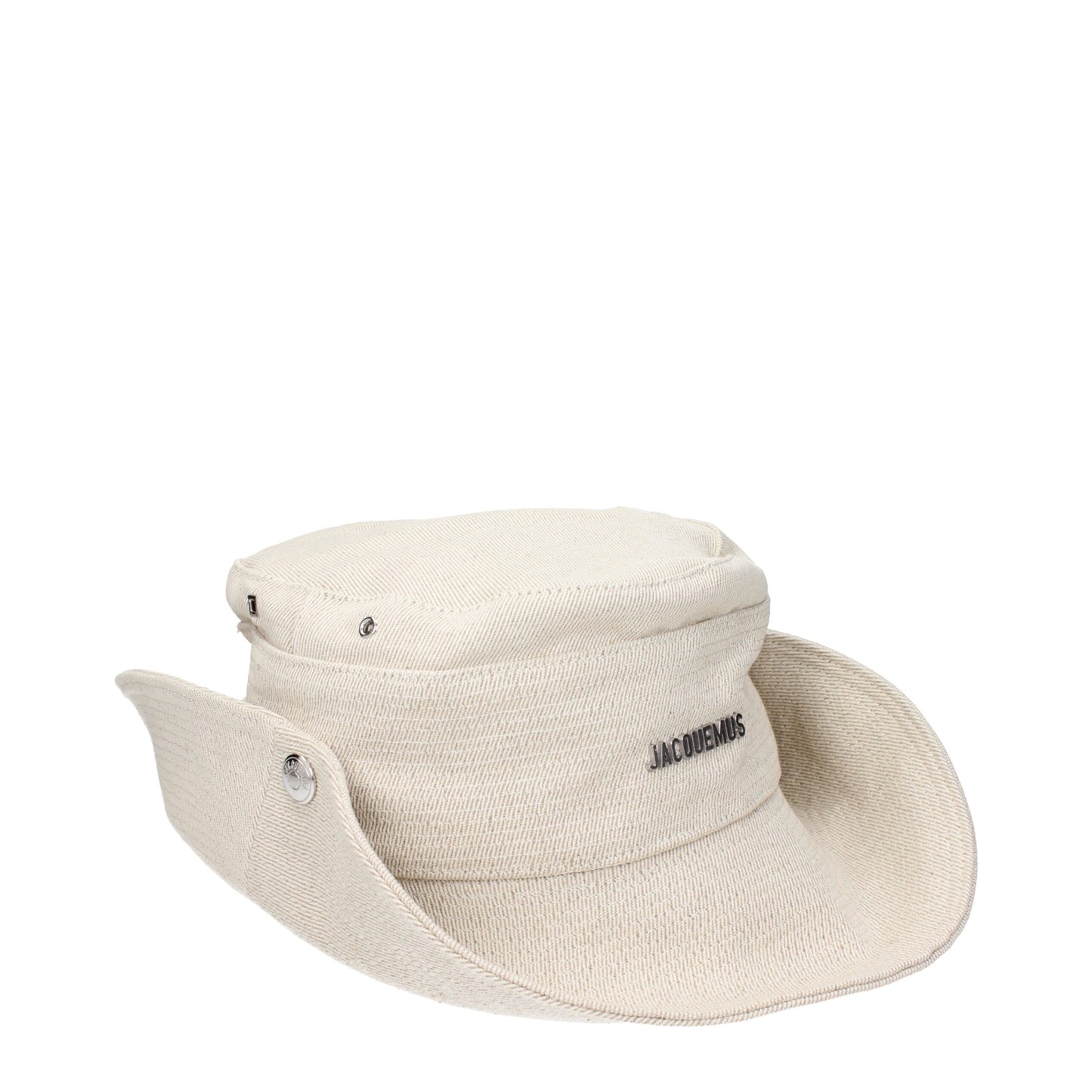 Jacquemus buckethoed in beige met frontlogo Jacquemus