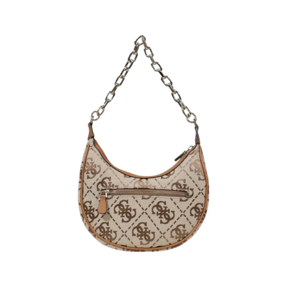 Guess schoudertas Circe Hobo in beige polyester - MARANOS