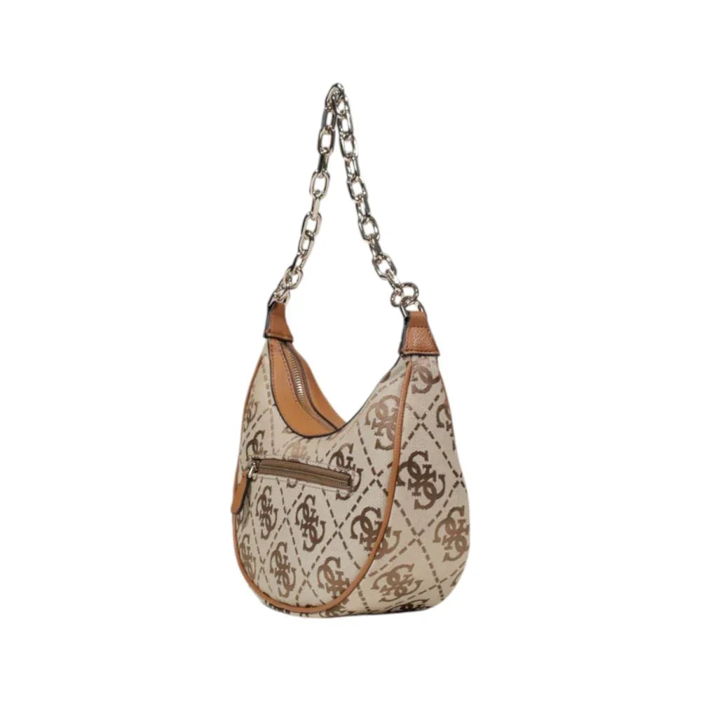 Guess schoudertas Circe Hobo in beige polyester - MARANOS