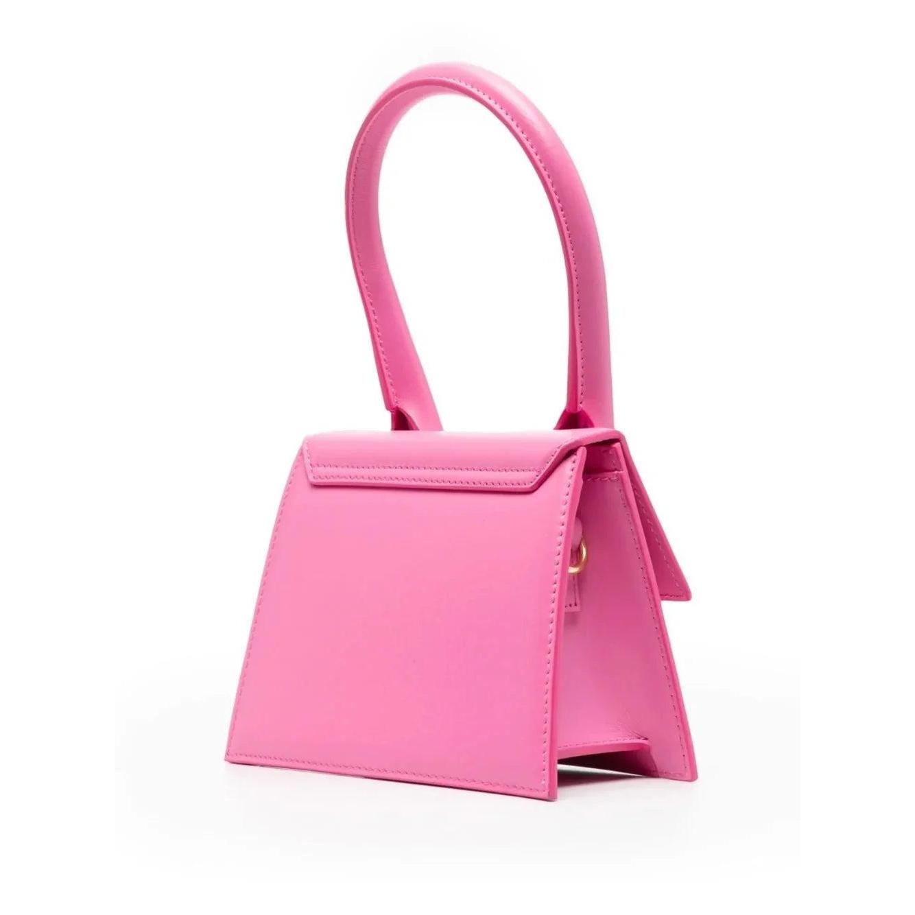 Jacquemus Le Chiquito Moyen tas in roze leer - MARANOS