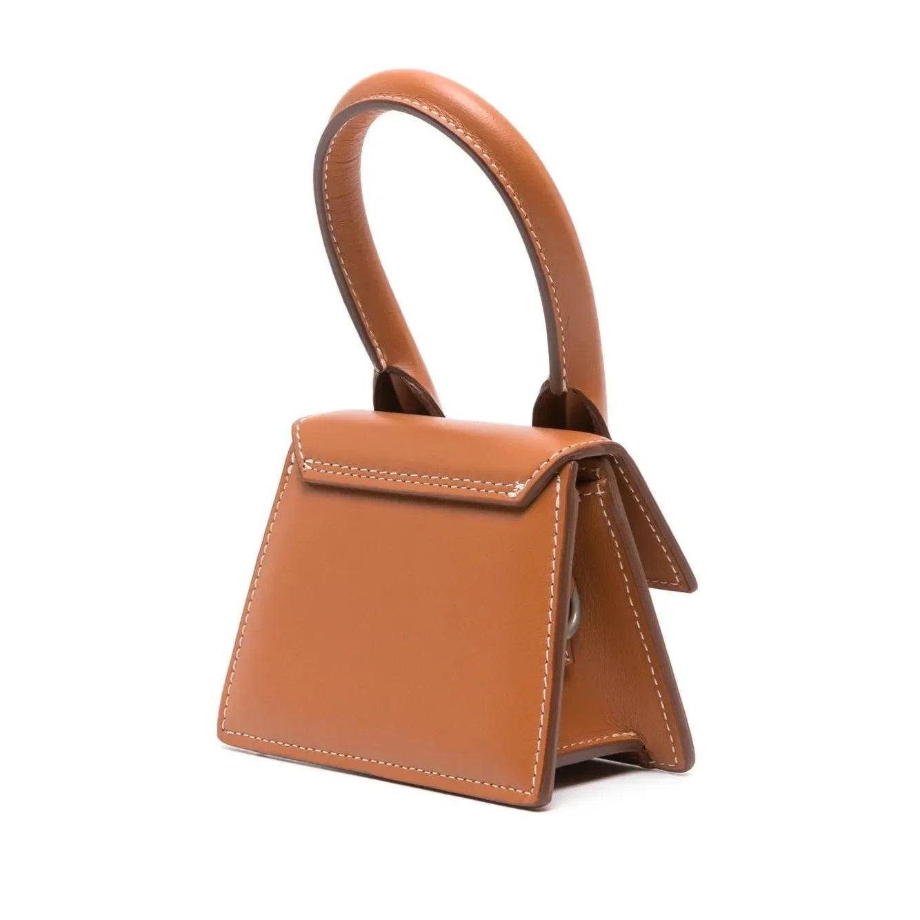 Jacquemus Le Chiquito Homme crossbody tas in lichtbruin leer - MARANOS