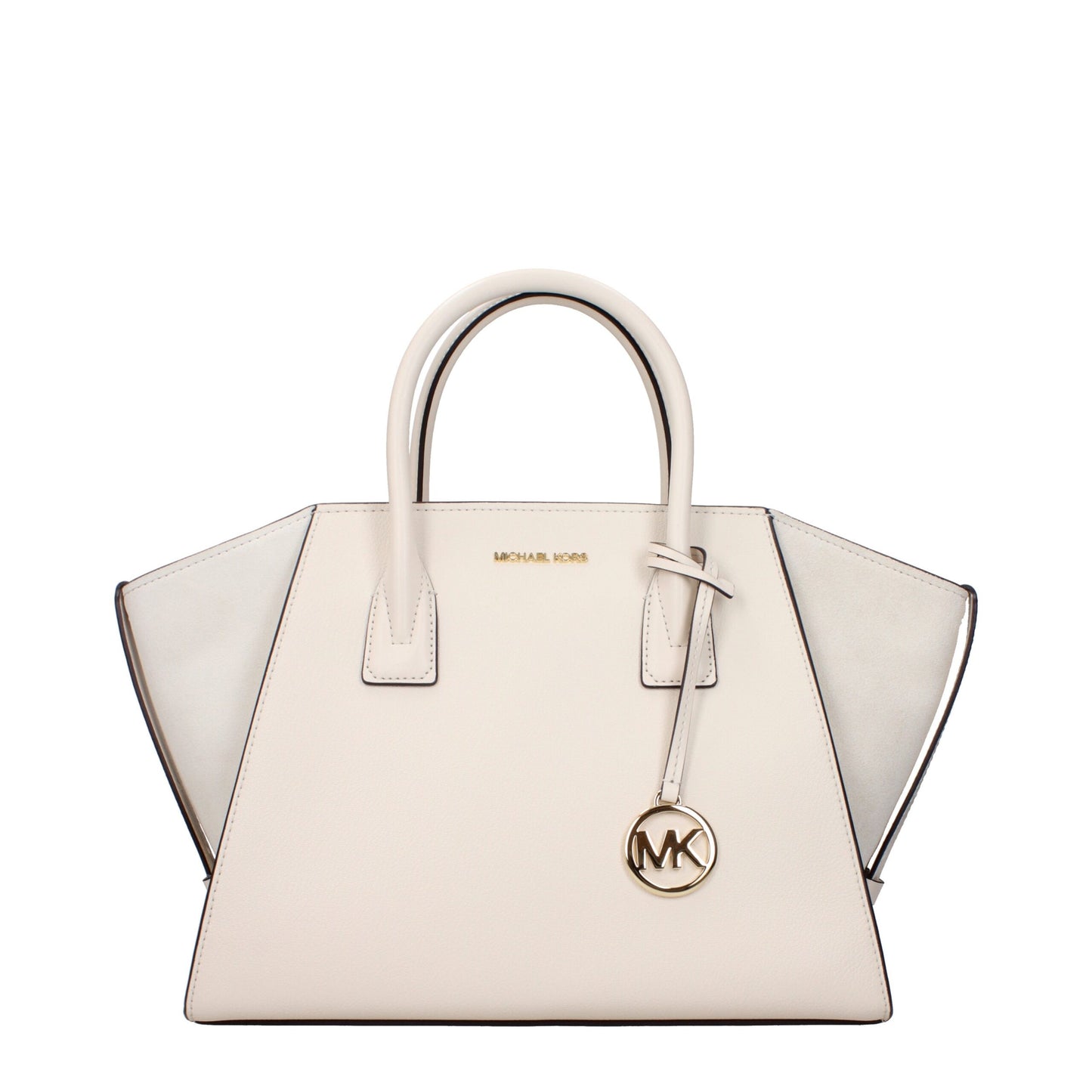 Michael Kors Beige Leren Handtas Michael Kors