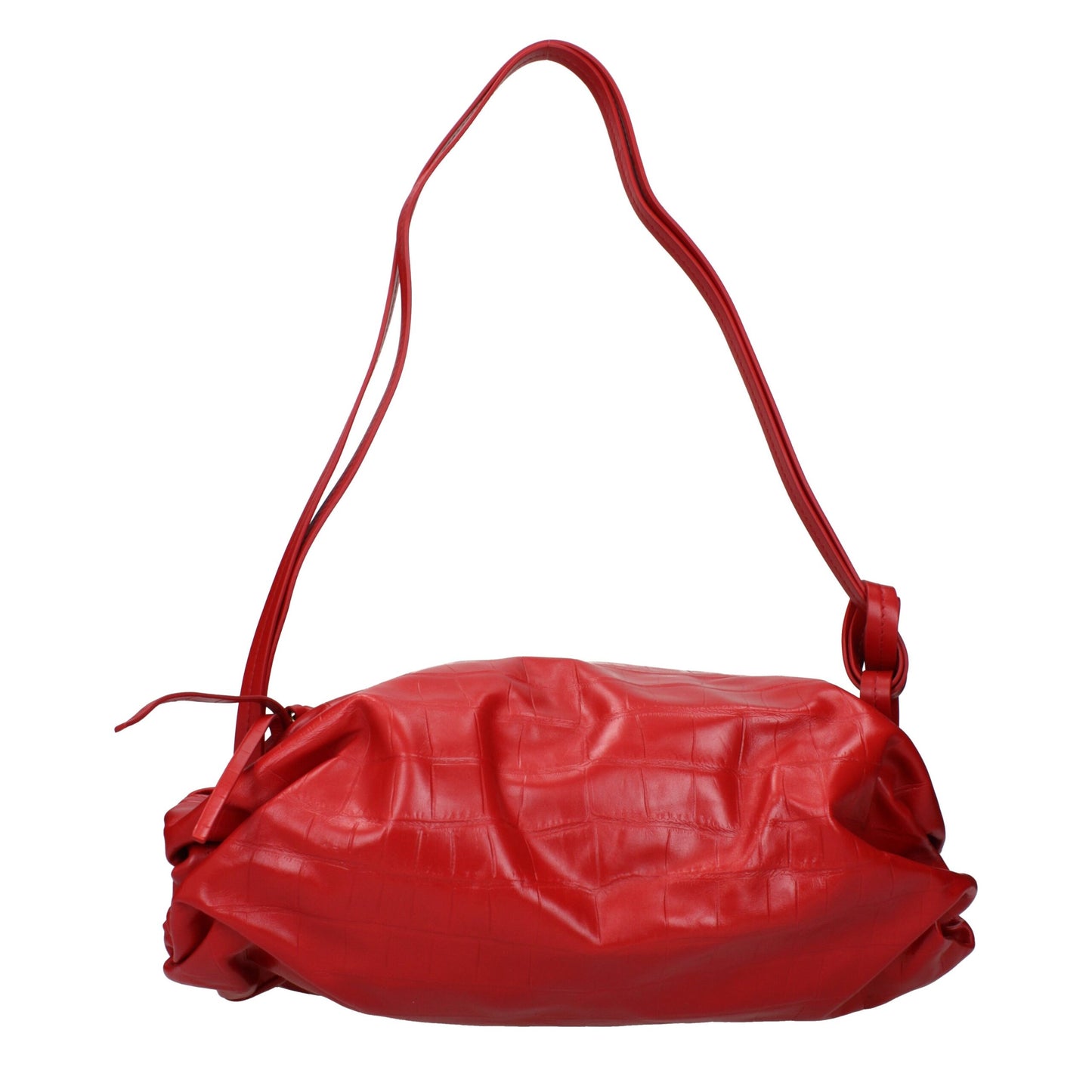 Jil Sander schoudertas in rood leer Jil Sander
