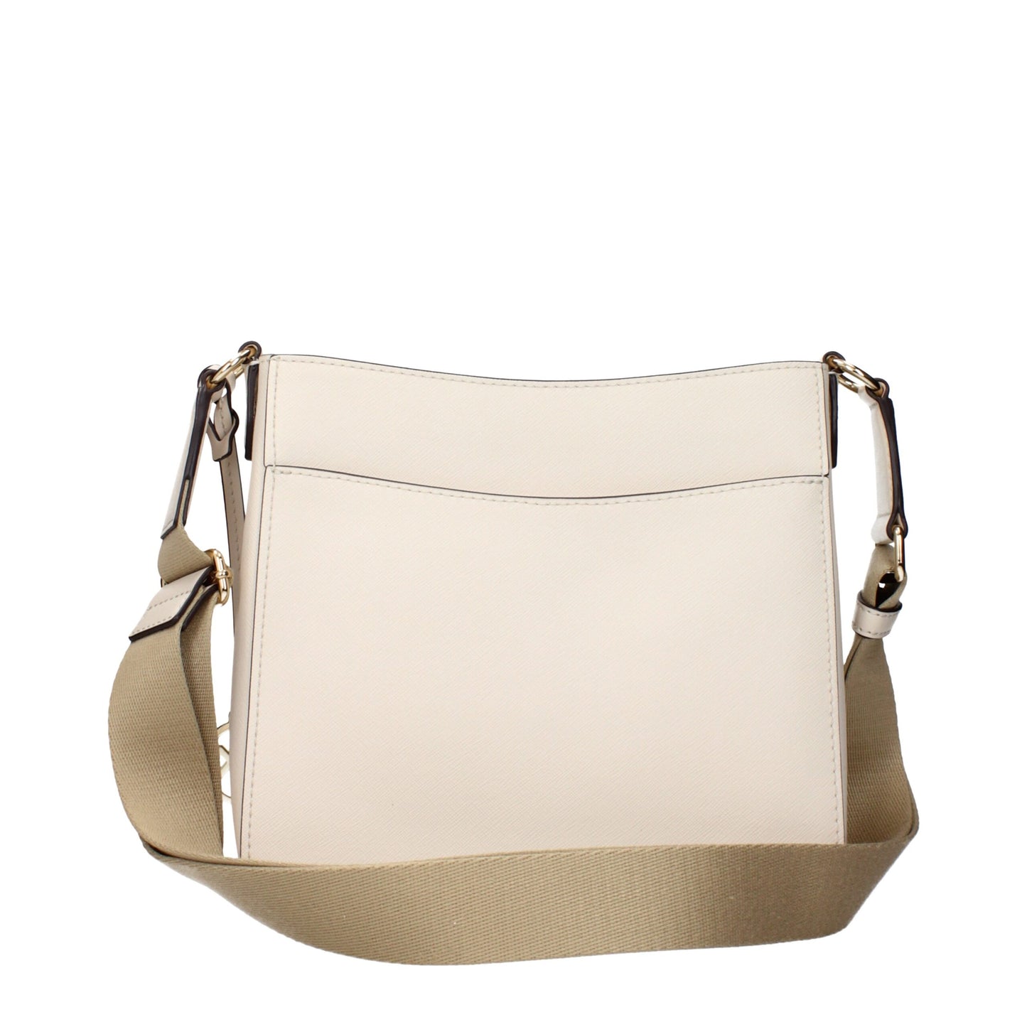 Michael Kors Beige Leren Schoudertas Michael Kors