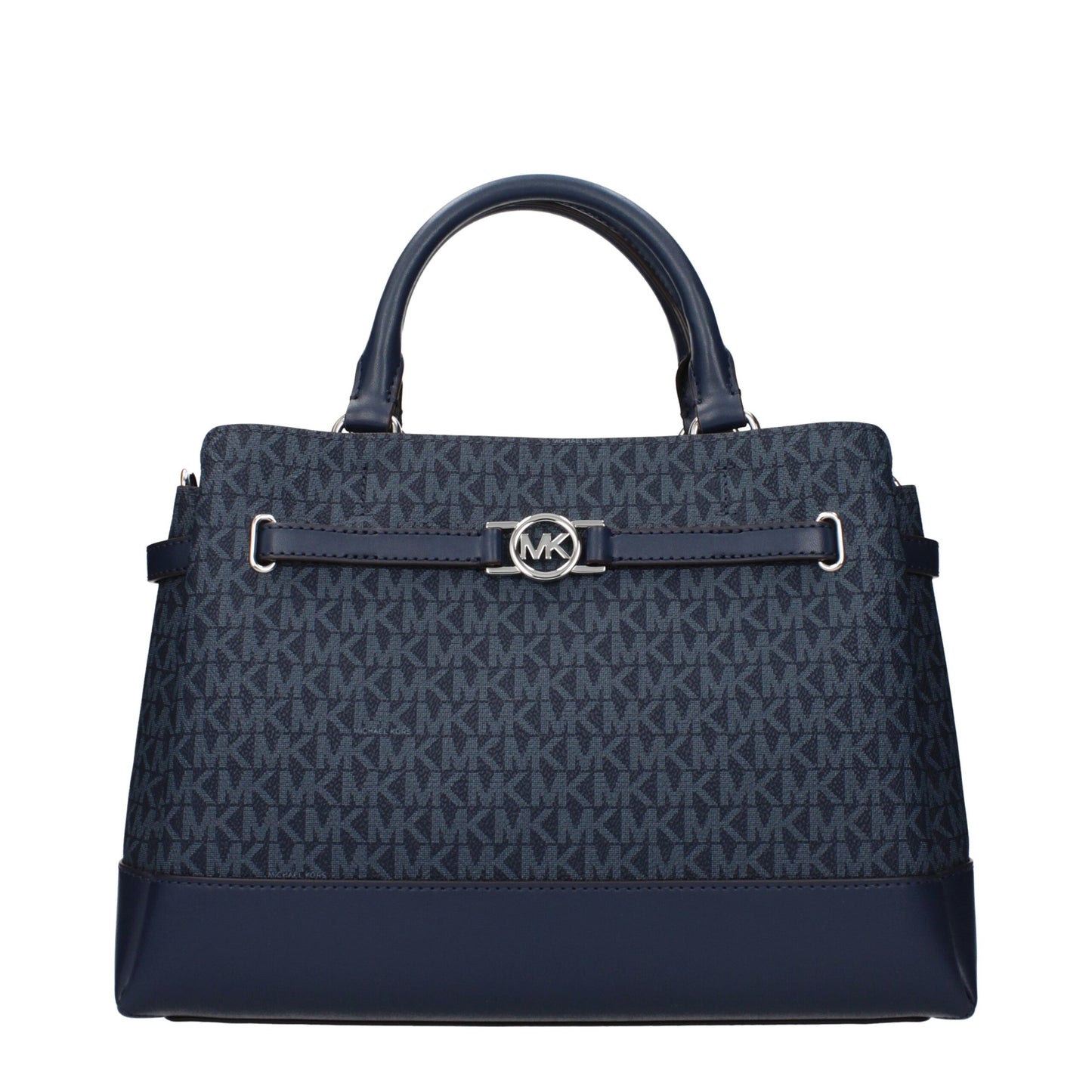 Michael Kors blauwe stoffen handtas Michael Kors