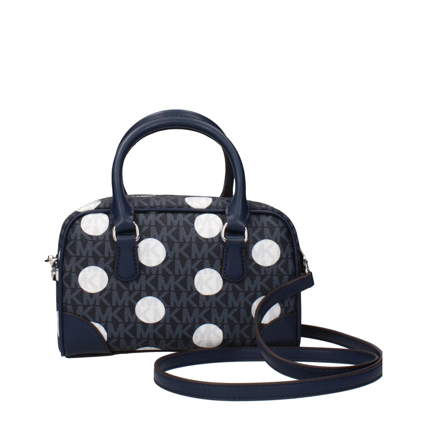 Michael Kors blauwe stoffen handtas Michael Kors