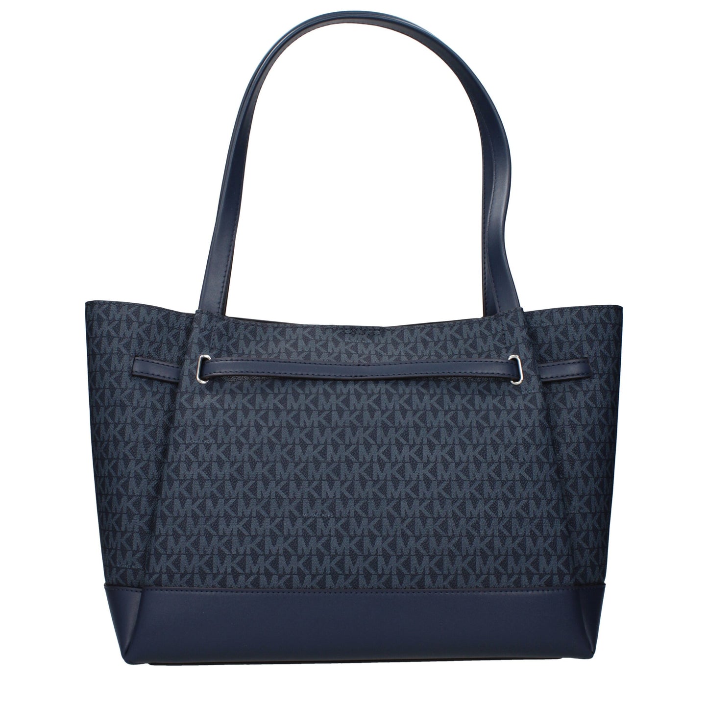 Michael Kors blauwe stoffen schoudertas Michael Kors