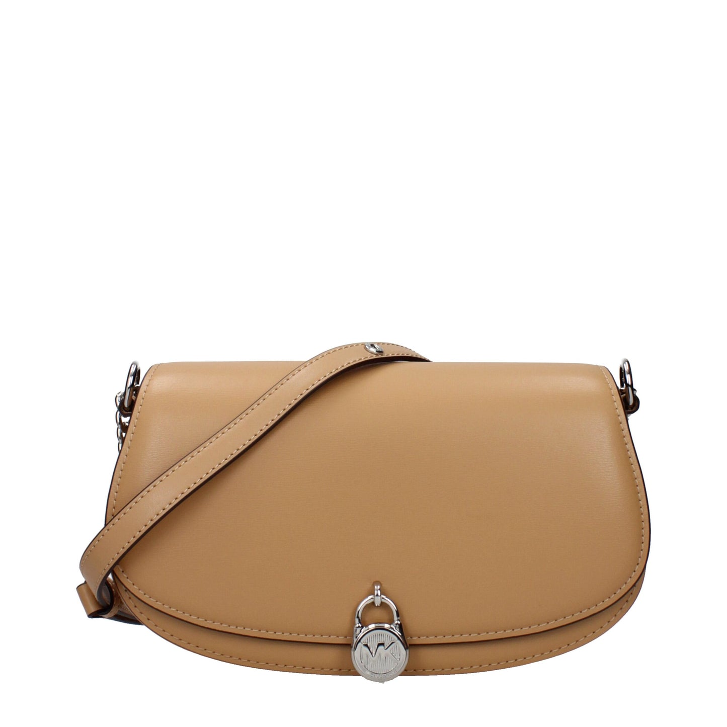 Michael Kors bruine leren schoudertas Michael Kors