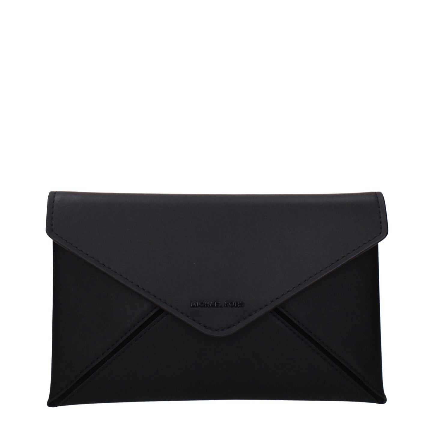 Michael Kors zwarte leren clutch Michael Kors
