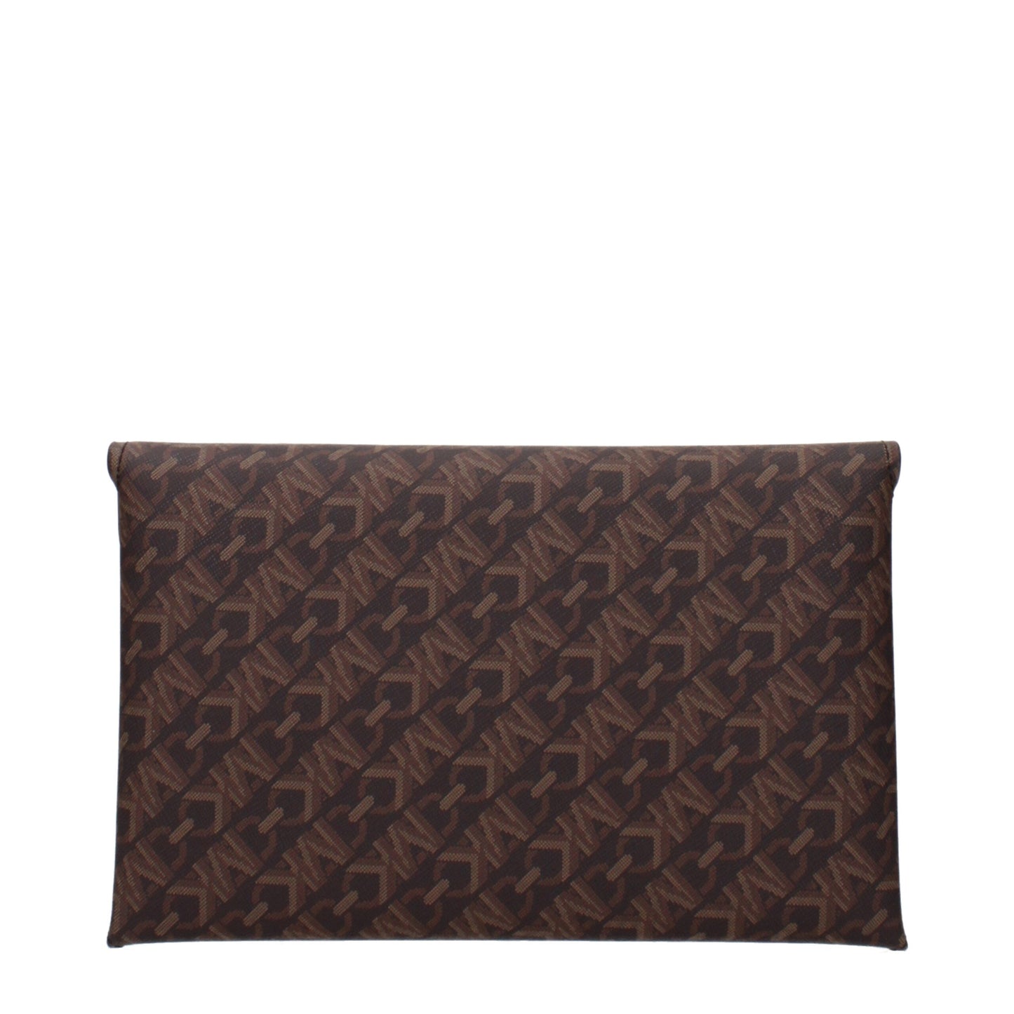 Michael Kors bruine stoffen clutch Michael Kors