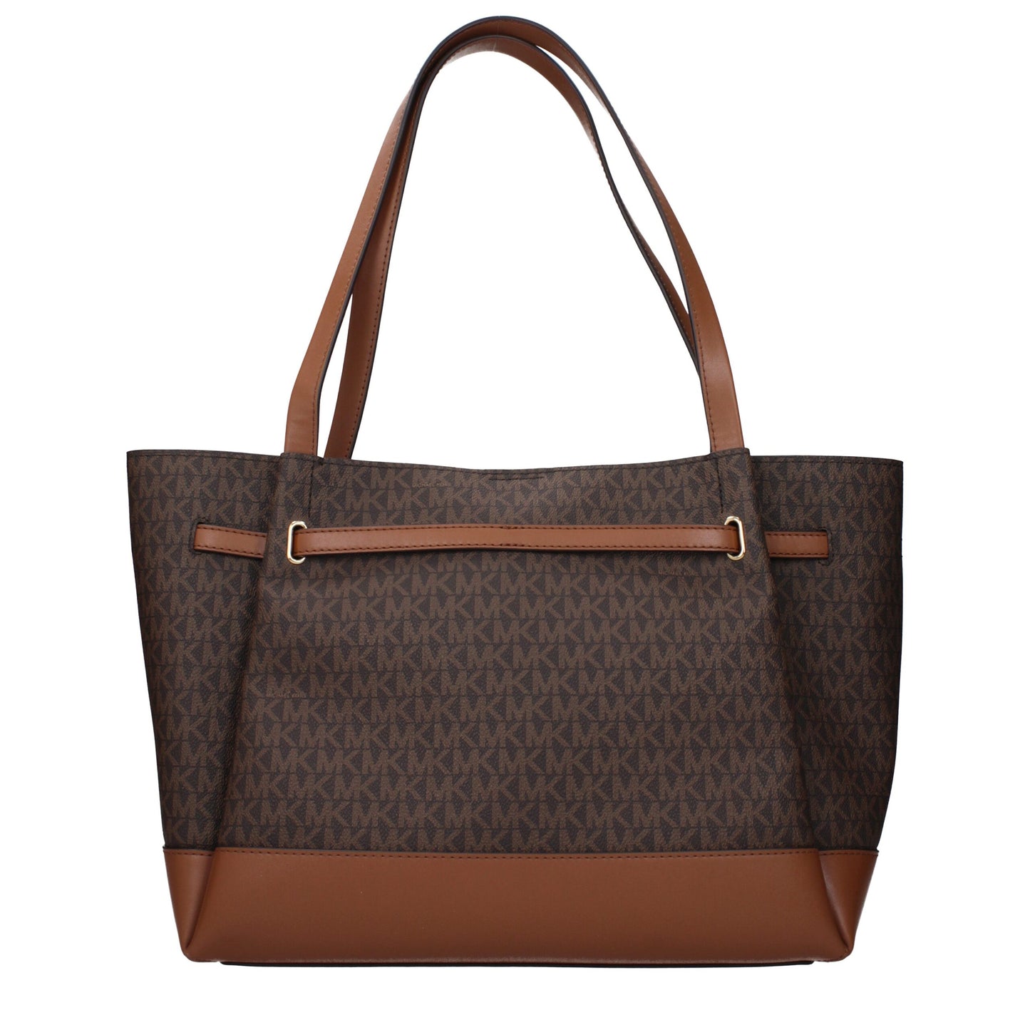 Michael Kors bruine stoffen schoudertas Michael Kors