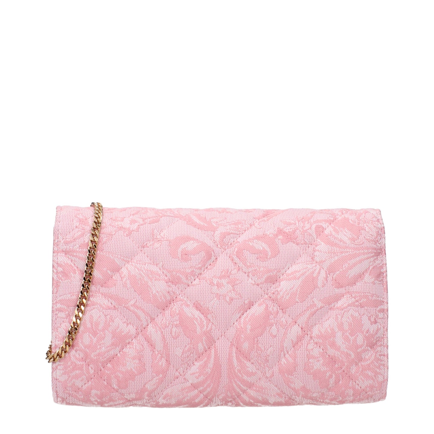 Versace clutch in roze stof Versace