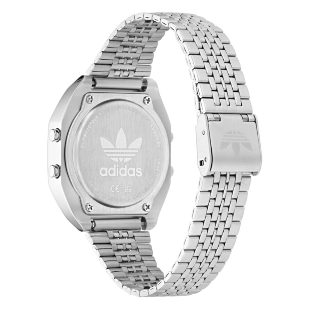 Adidas Gray Stainless Steel Digital Watch Adidas