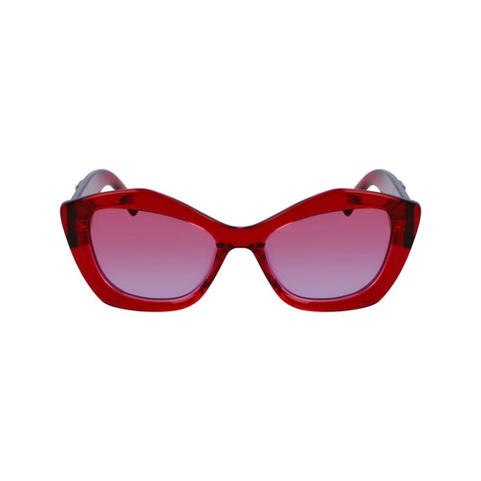Karl Lagerfeld Red Acetate Sunglasses Karl Lagerfeld