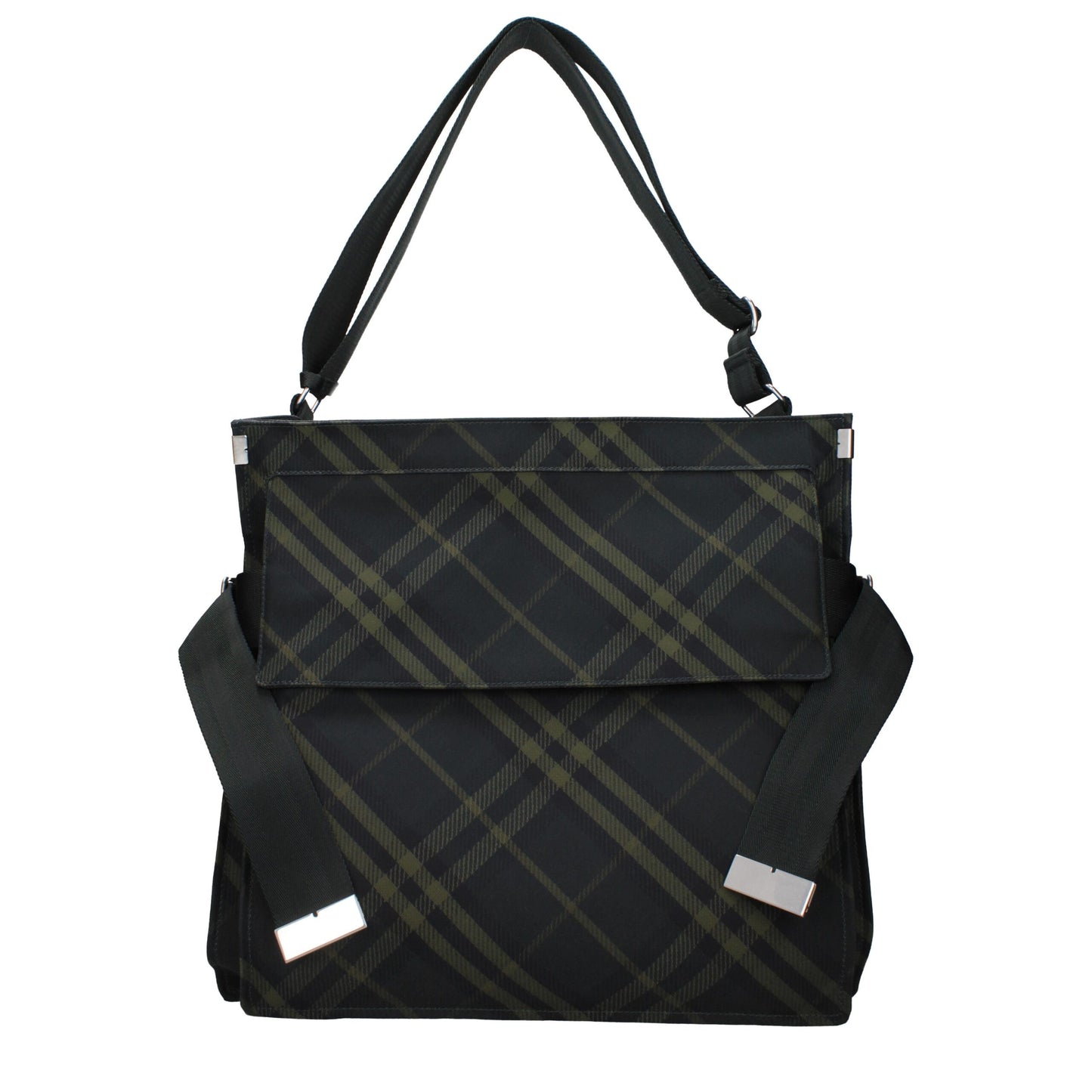 Burberry crossbodytas in groene stof met verstelbare en afneembare schouderband Burberry