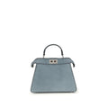 Fendi Peekaboo ISeeU schoudertas in lichtblauw kalfsleer Fendi