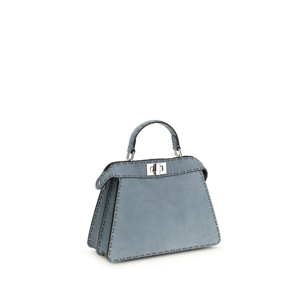 Fendi Peekaboo ISeeU schoudertas in lichtblauw kalfsleer Fendi